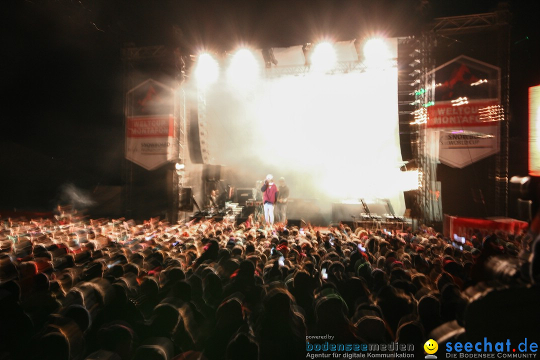 CRO Konzert auf dem FIS Snowboardcross Weltcup: Montafon, 07.12.2013