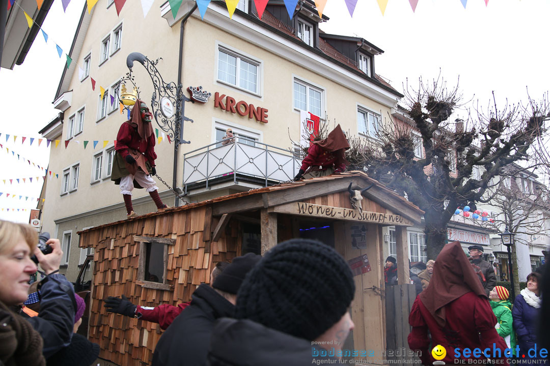 Narrensprung: Langenargen am Bodensee, 19.01.2014