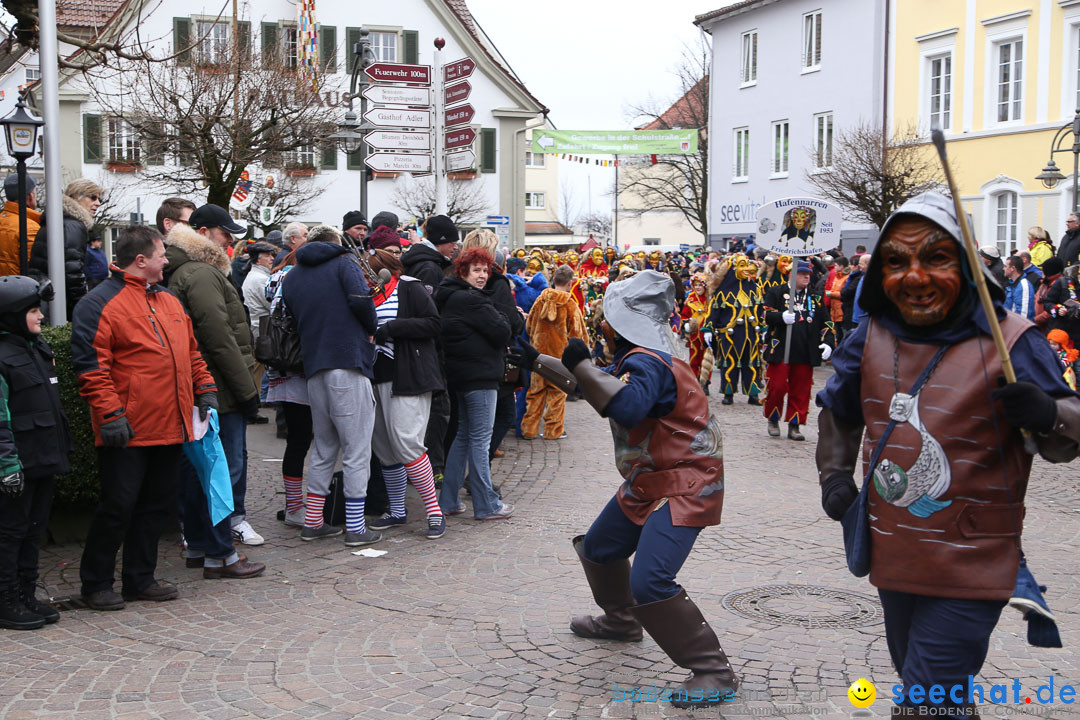 Narrensprung: Langenargen am Bodensee, 19.01.2014