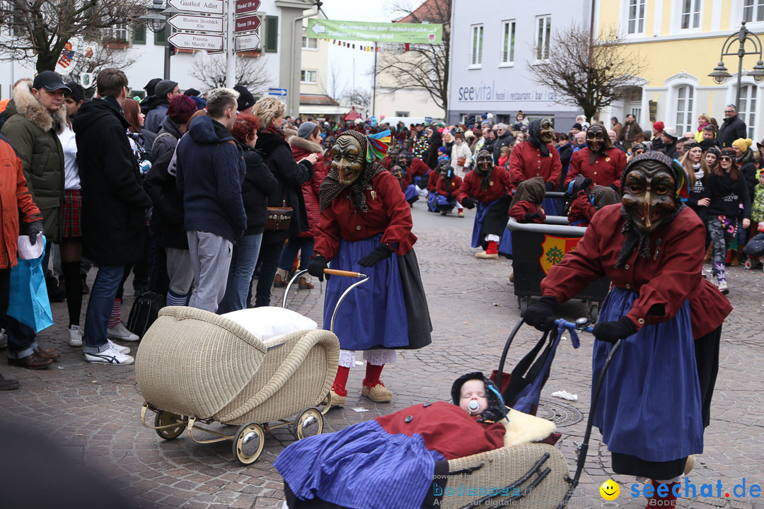 Narrensprung: Langenargen am Bodensee, 19.01.2014