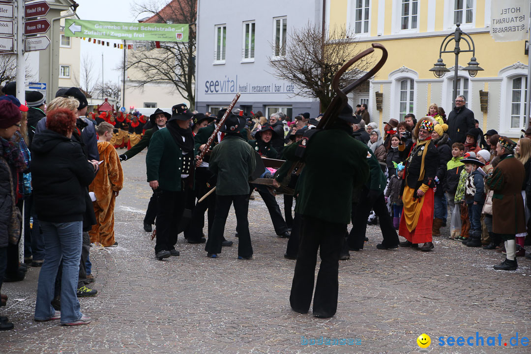 Narrensprung: Langenargen am Bodensee, 19.01.2014