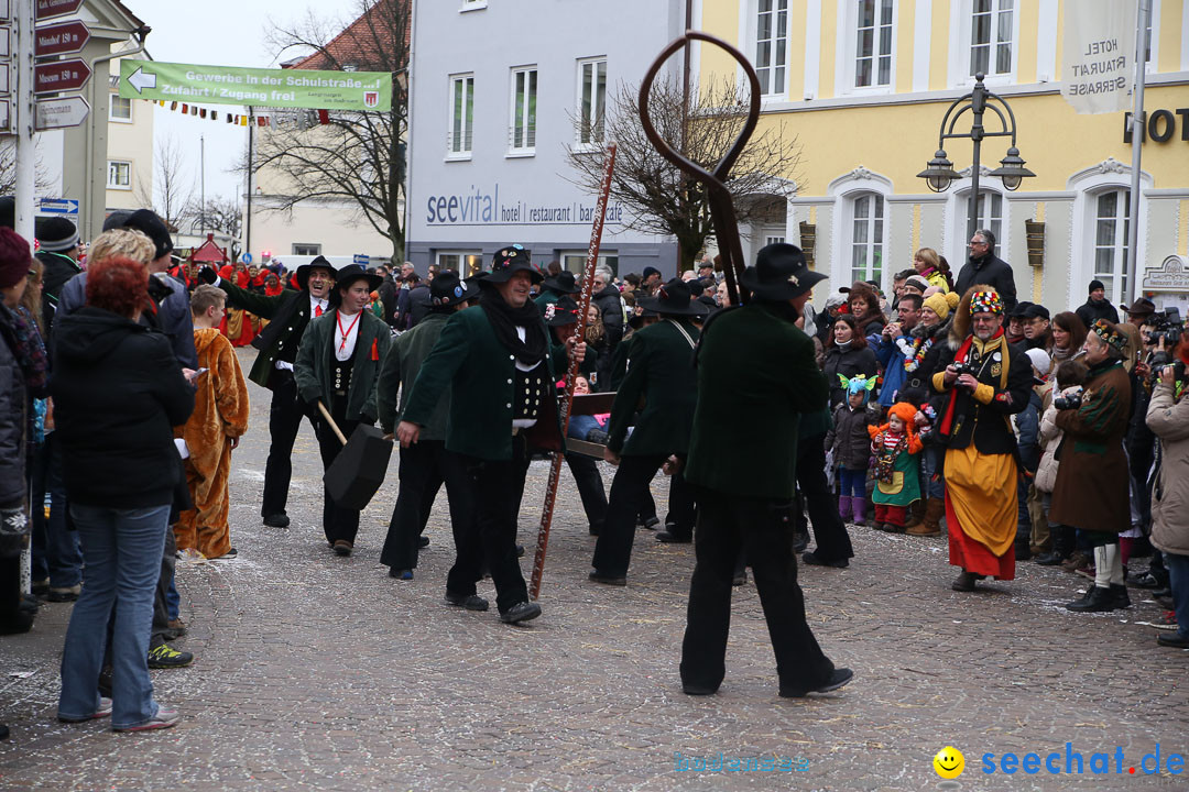 Narrensprung: Langenargen am Bodensee, 19.01.2014