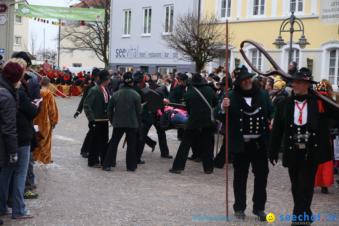 Narrensprung: Langenargen am Bodensee, 19.01.2014