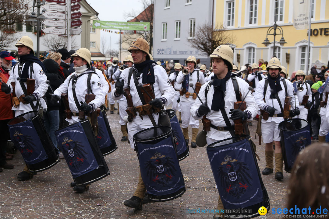 Narrensprung: Langenargen am Bodensee, 19.01.2014