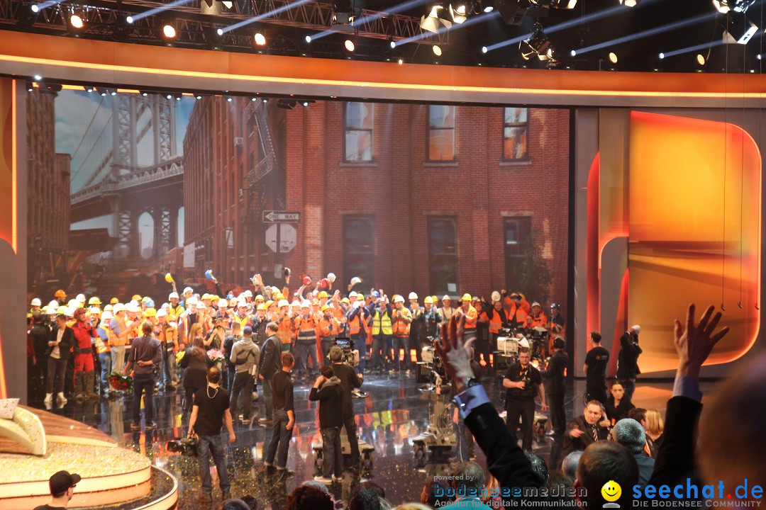 Wetten, dass..? ZDF TV-Show mit Markus Lanz: Karlsruhe, 25.01.2014