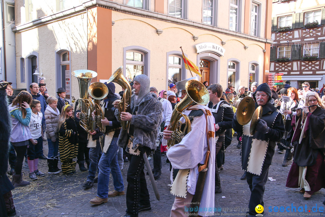 Narrensprung - Narrenbaumsetzen: Meersburg am Bodensee, 23.02.2014