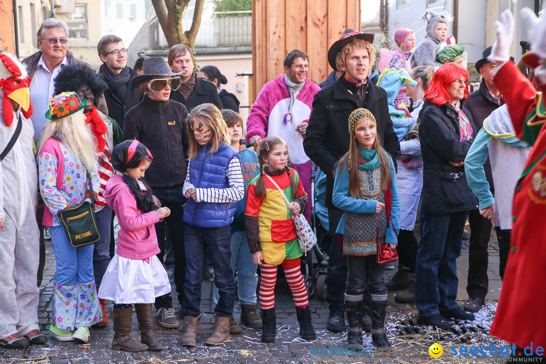 Narrensprung - Narrenbaumsetzen: Meersburg am Bodensee, 23.02.2014