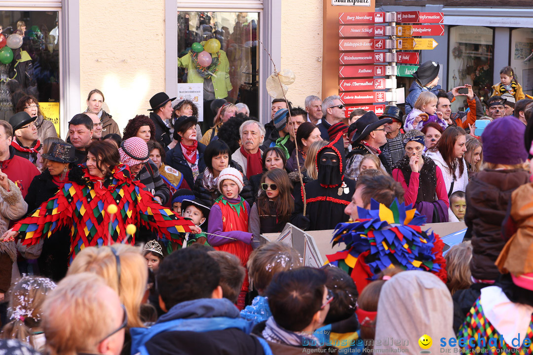 Narrensprung - Narrenbaumsetzen: Meersburg am Bodensee, 23.02.2014