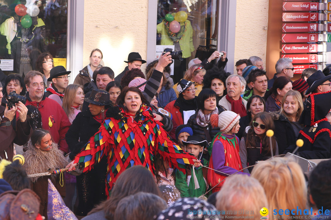 Narrensprung - Narrenbaumsetzen: Meersburg am Bodensee, 23.02.2014