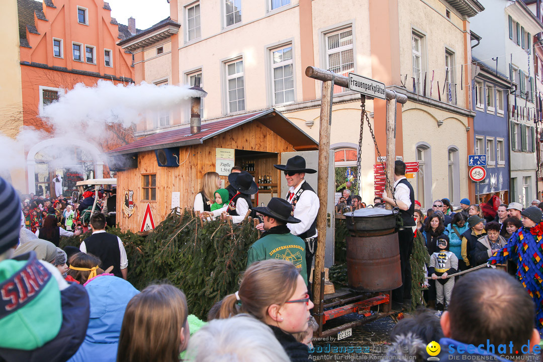 Narrensprung - Narrenbaumsetzen: Meersburg am Bodensee, 23.02.2014