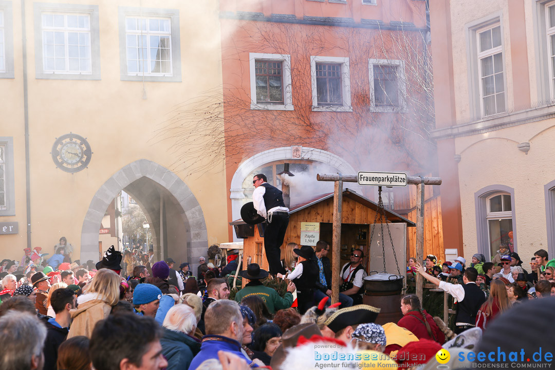 Narrensprung - Narrenbaumsetzen: Meersburg am Bodensee, 23.02.2014