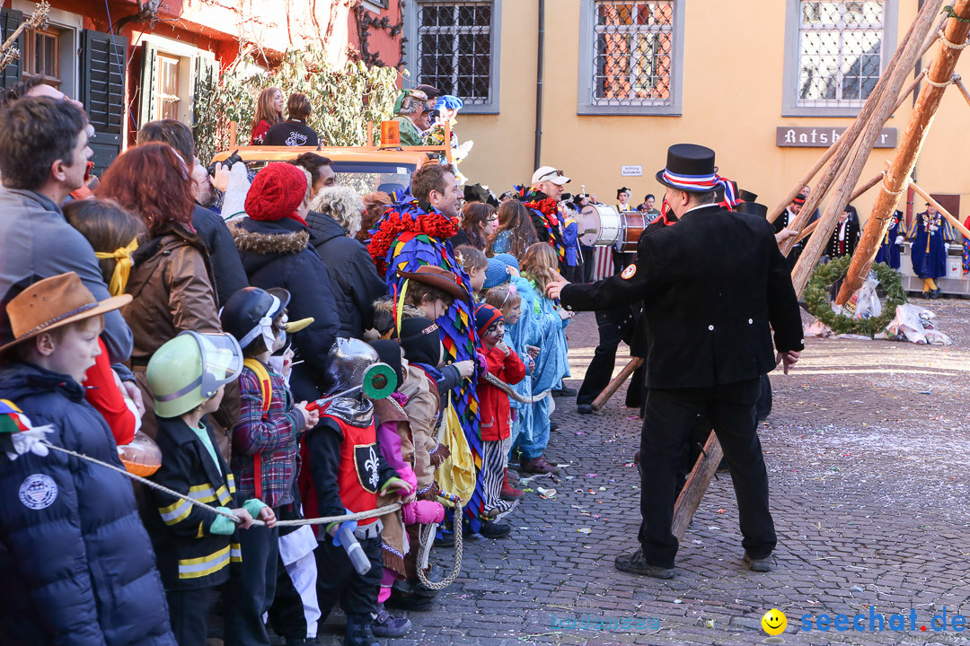 Narrensprung - Narrenbaumsetzen: Meersburg am Bodensee, 23.02.2014