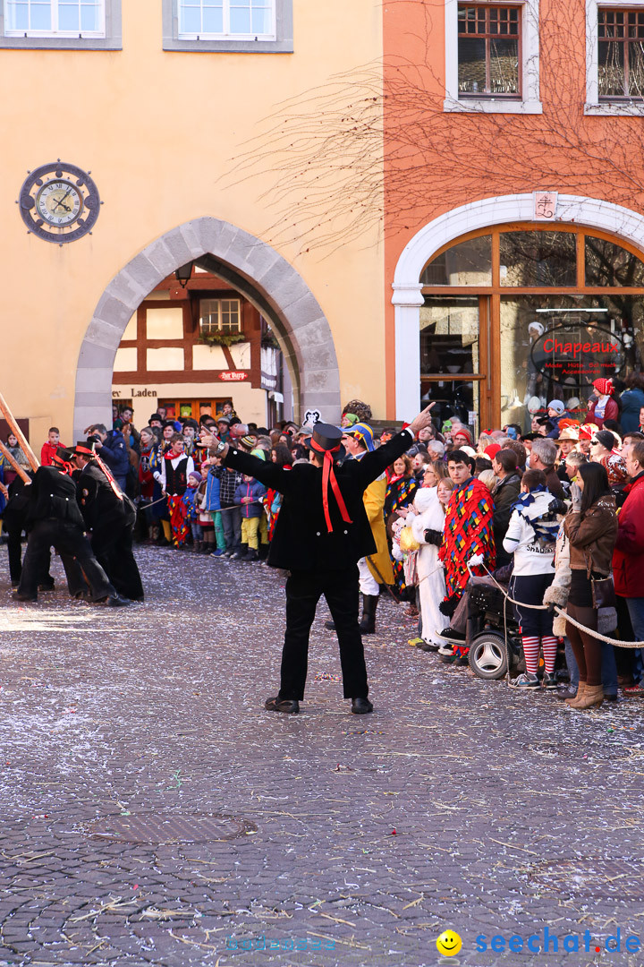 Narrensprung - Narrenbaumsetzen: Meersburg am Bodensee, 23.02.2014