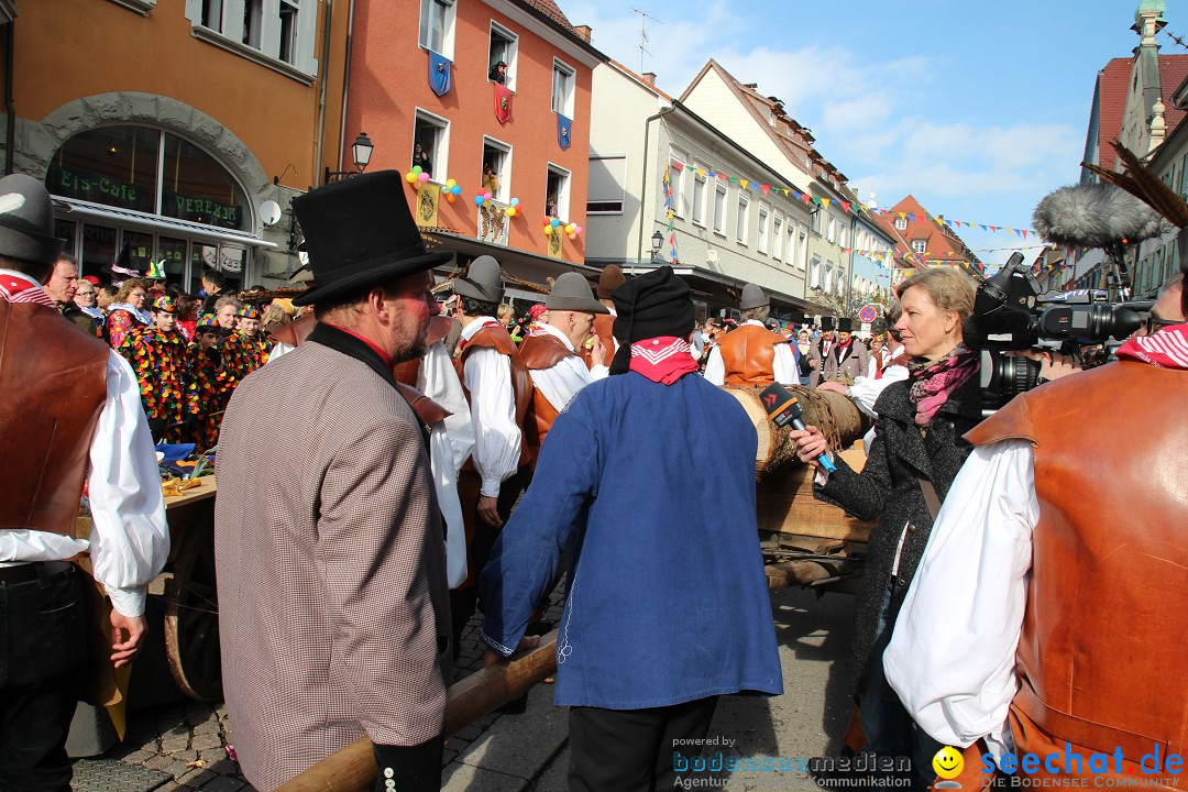 Narrenbaumstellen, Winfried Kretschmann: Stockach am Bodensee, 27.02.2014