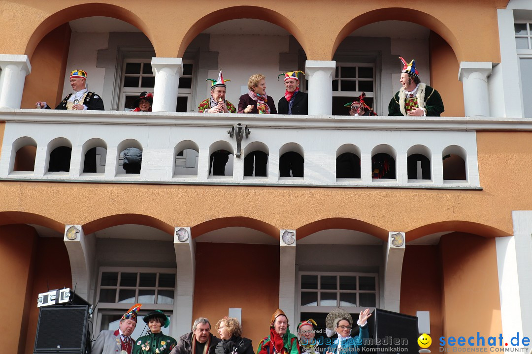 Narrenbaumstellen, Winfried Kretschmann: Stockach am Bodensee, 27.02.2014