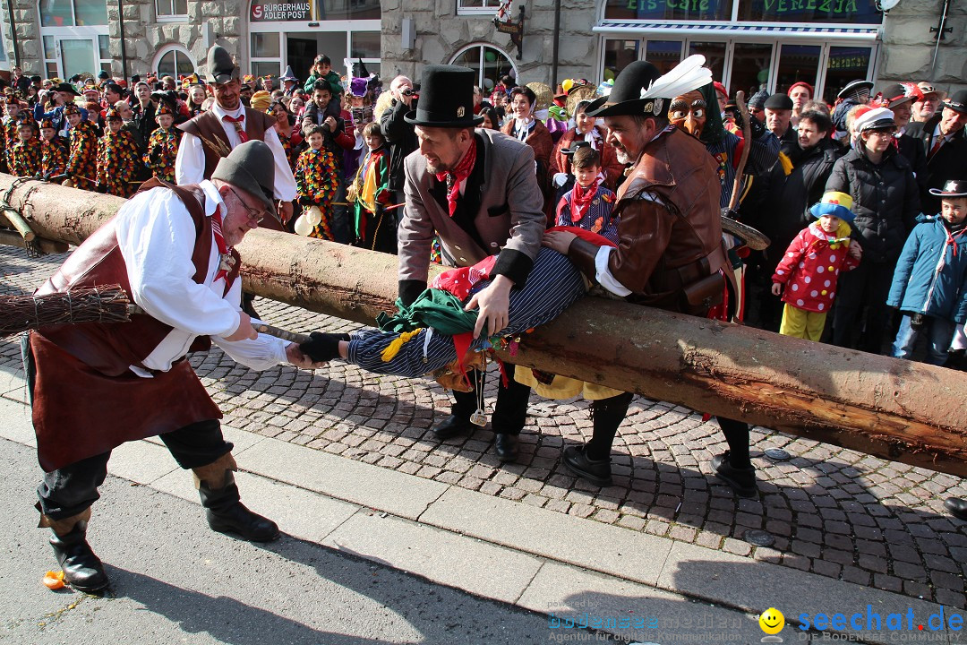 Narrenbaumstellen, Winfried Kretschmann: Stockach am Bodensee, 27.02.2014