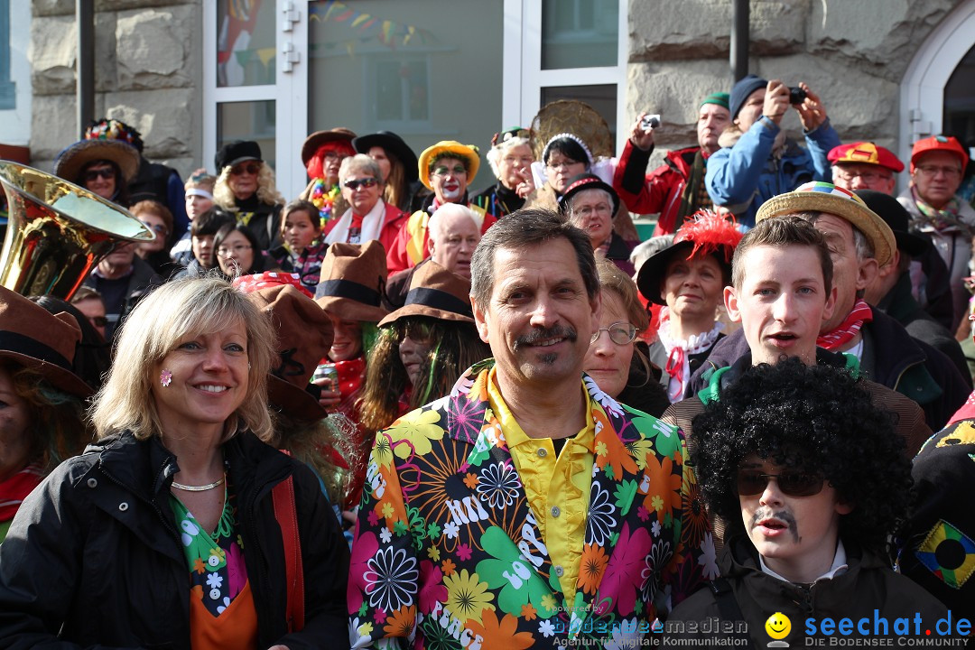 Narrenbaumstellen, Winfried Kretschmann: Stockach am Bodensee, 27.02.2014