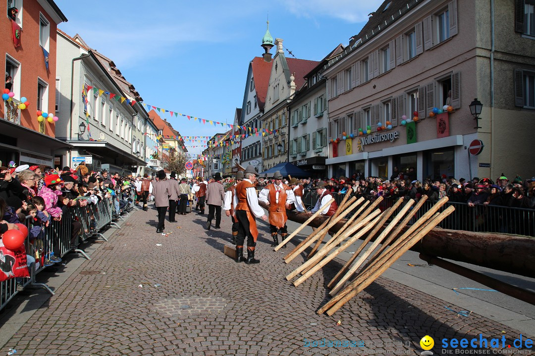 Narrenbaumstellen, Winfried Kretschmann: Stockach am Bodensee, 27.02.2014