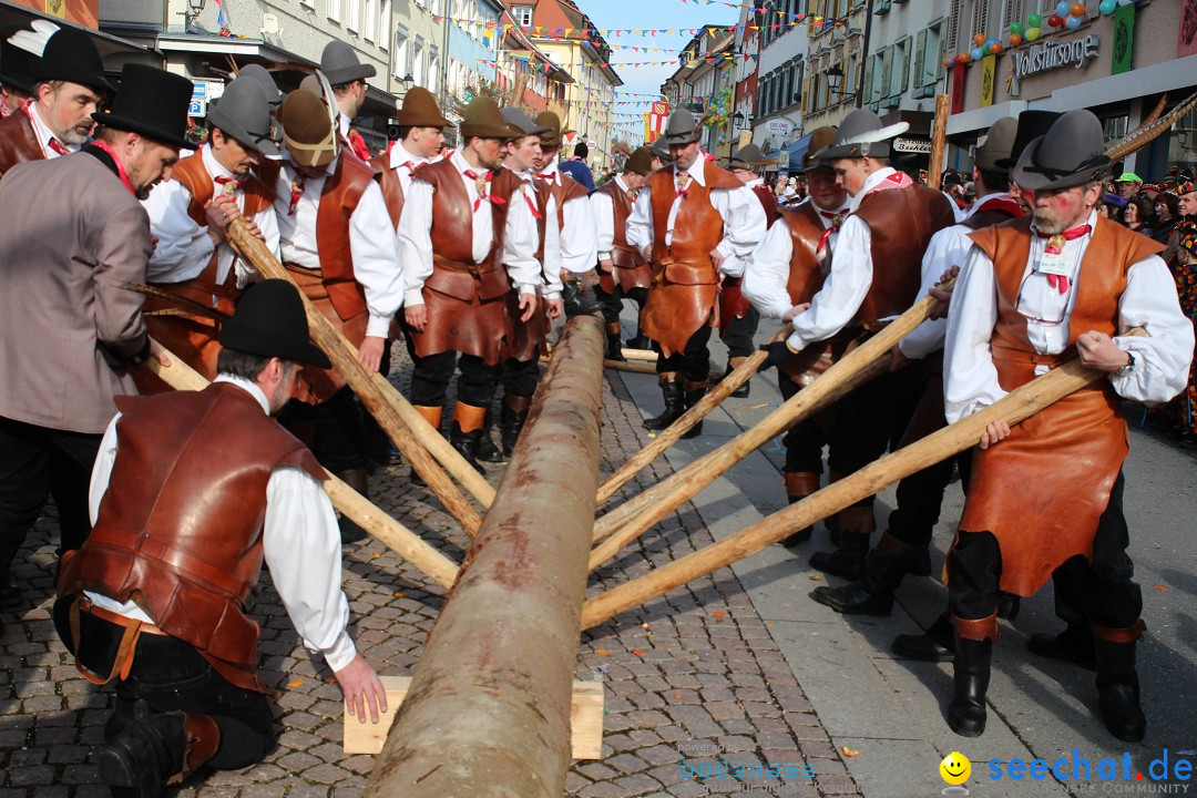 Narrenbaumstellen, Winfried Kretschmann: Stockach am Bodensee, 27.02.2014