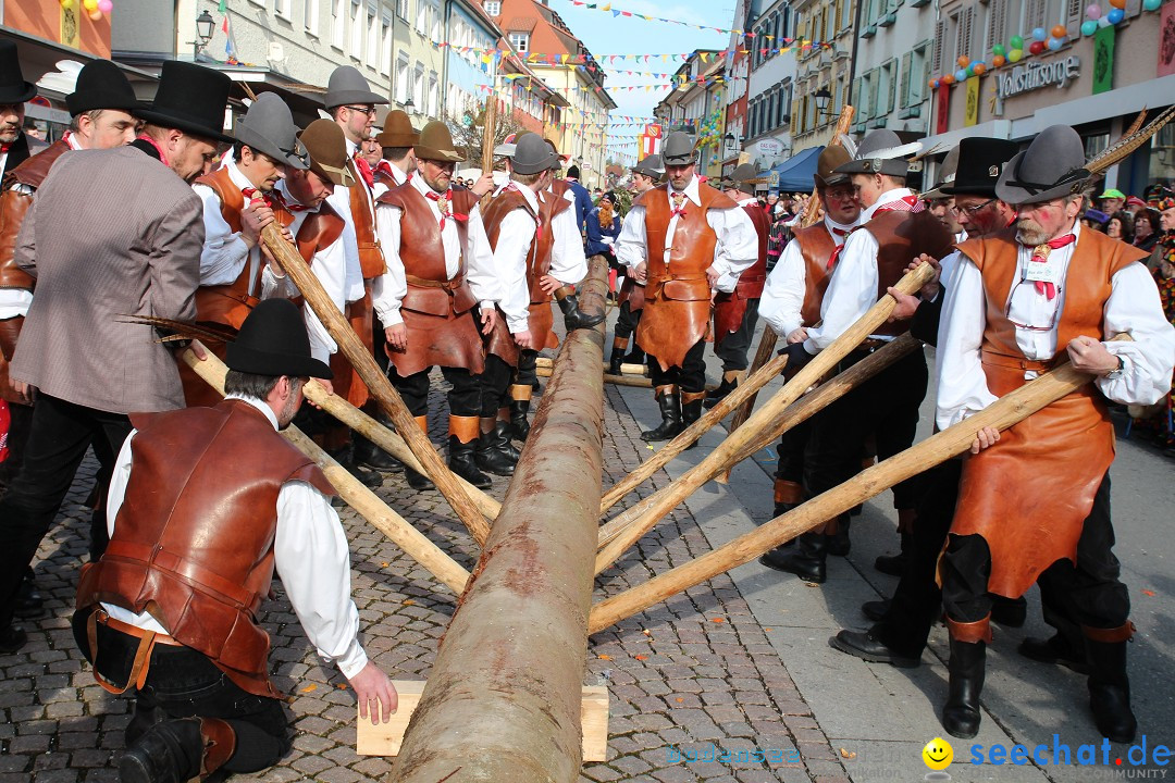 Narrenbaumstellen, Winfried Kretschmann: Stockach am Bodensee, 27.02.2014