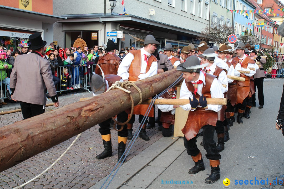 Narrenbaumstellen, Winfried Kretschmann: Stockach am Bodensee, 27.02.2014