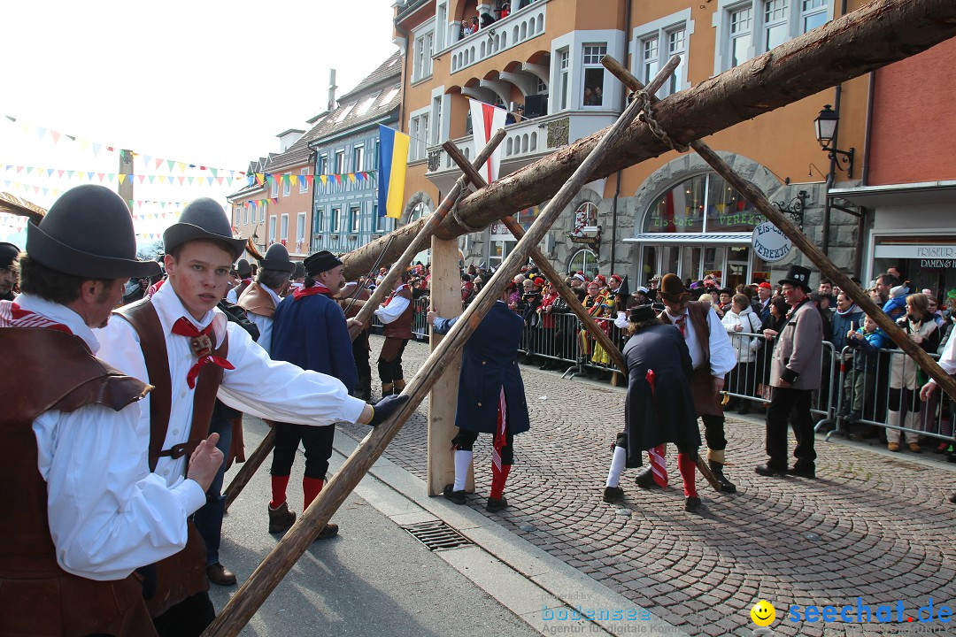 Narrenbaumstellen, Winfried Kretschmann: Stockach am Bodensee, 27.02.2014