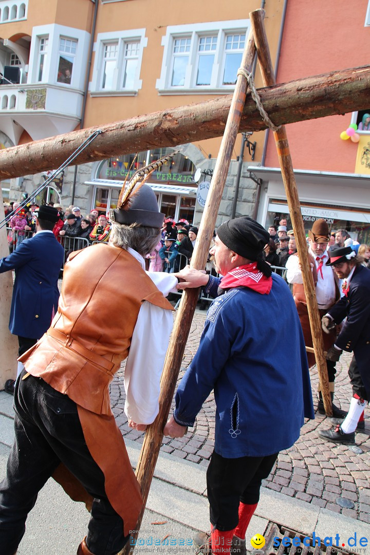 Narrenbaumstellen, Winfried Kretschmann: Stockach am Bodensee, 27.02.2014