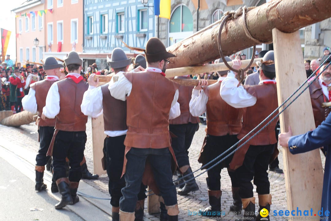 Narrenbaumstellen, Winfried Kretschmann: Stockach am Bodensee, 27.02.2014