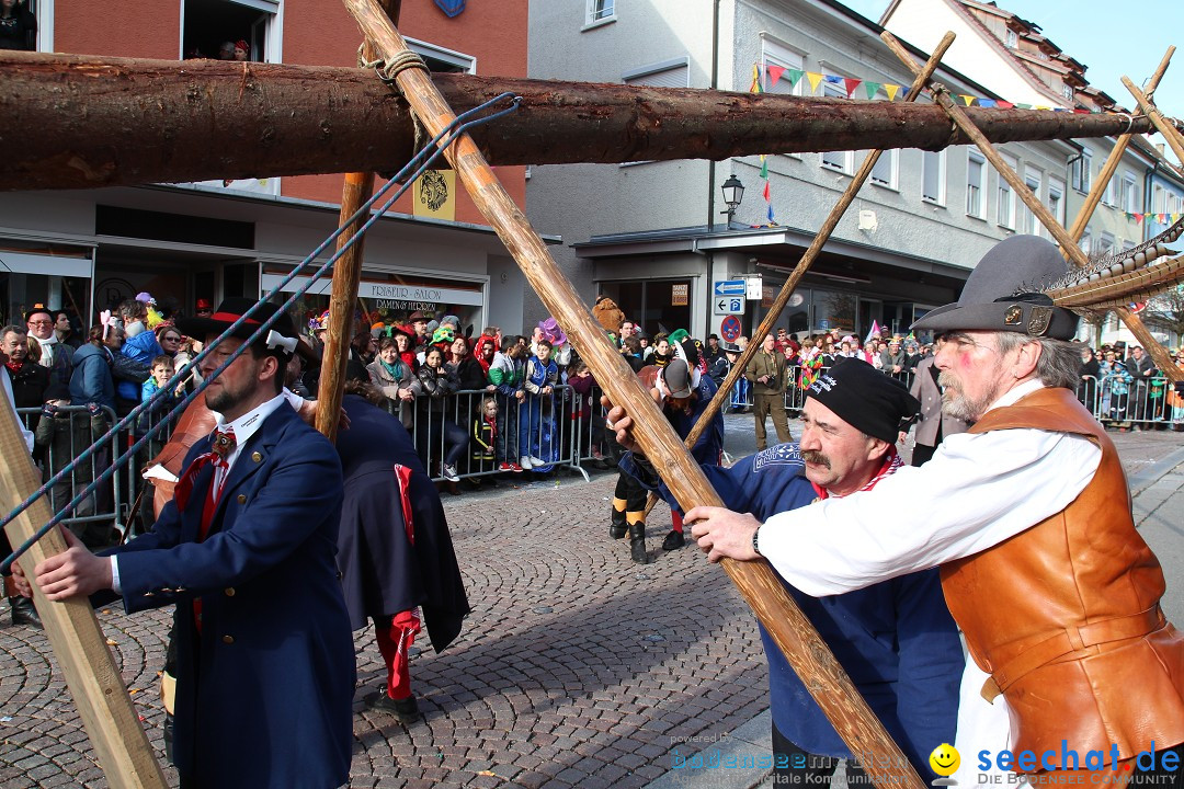 Narrenbaumstellen, Winfried Kretschmann: Stockach am Bodensee, 27.02.2014