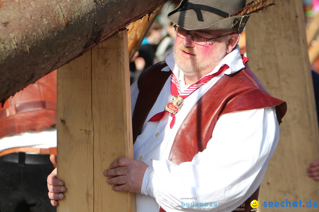 Narrenbaumstellen, Winfried Kretschmann: Stockach am Bodensee, 27.02.2014