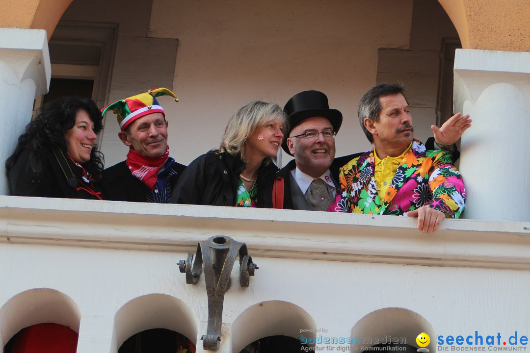 Narrenbaumstellen, Winfried Kretschmann: Stockach am Bodensee, 27.02.2014