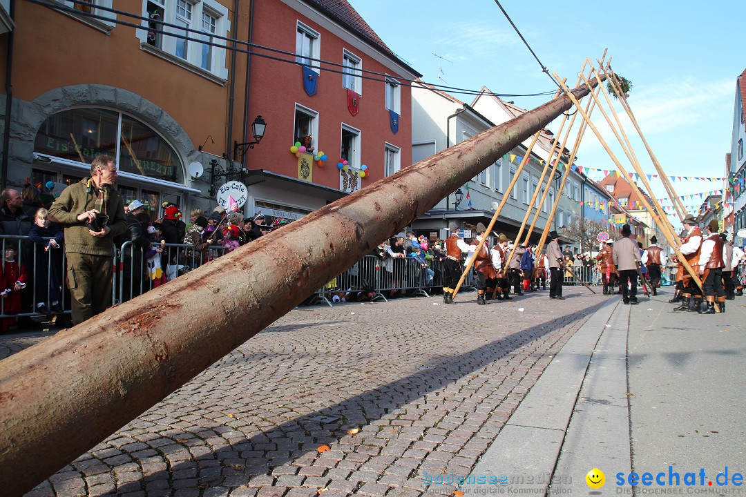 Narrenbaumstellen, Winfried Kretschmann: Stockach am Bodensee, 27.02.2014