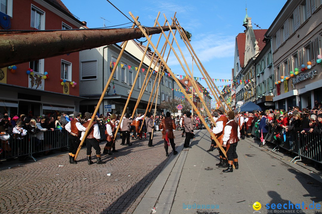 Narrenbaumstellen, Winfried Kretschmann: Stockach am Bodensee, 27.02.2014