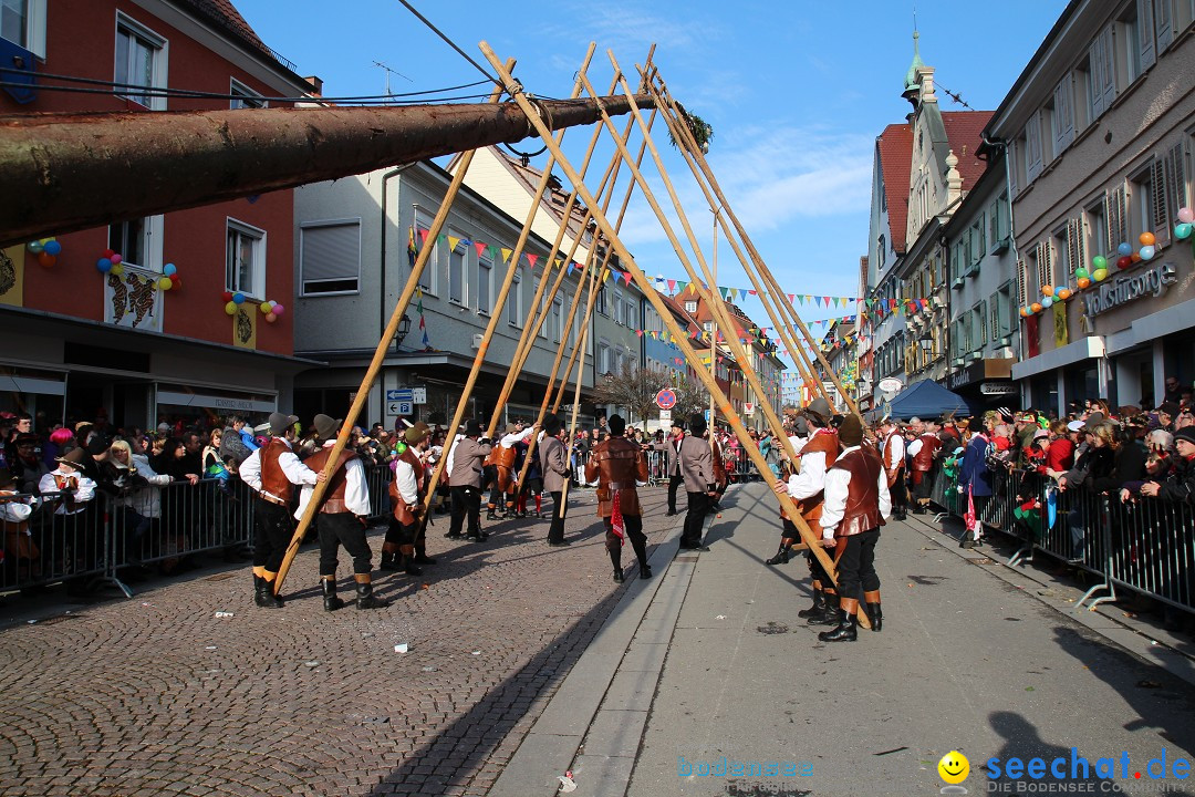 Narrenbaumstellen, Winfried Kretschmann: Stockach am Bodensee, 27.02.2014