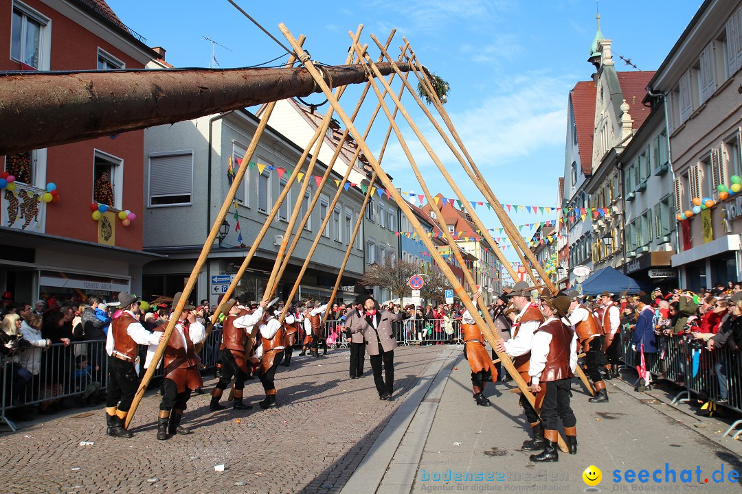 Narrenbaumstellen, Winfried Kretschmann: Stockach am Bodensee, 27.02.2014