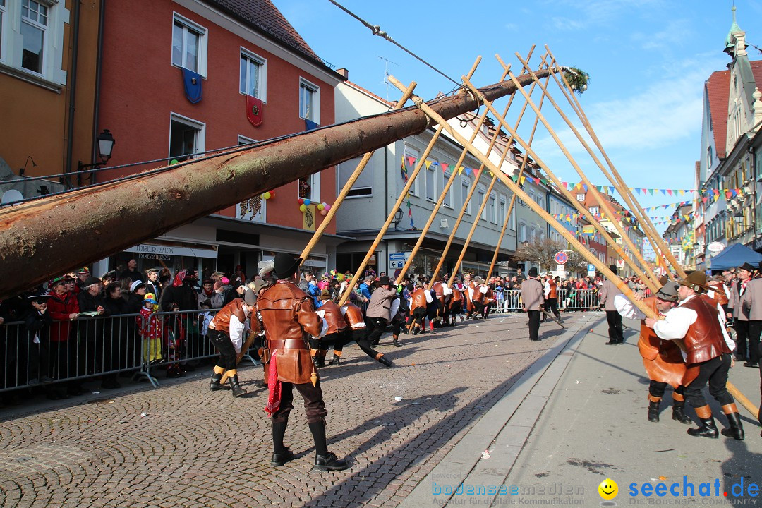 Narrenbaumstellen, Winfried Kretschmann: Stockach am Bodensee, 27.02.2014