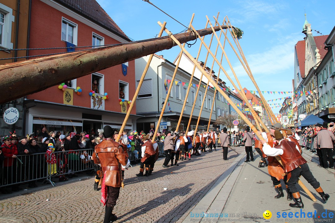 Narrenbaumstellen, Winfried Kretschmann: Stockach am Bodensee, 27.02.2014