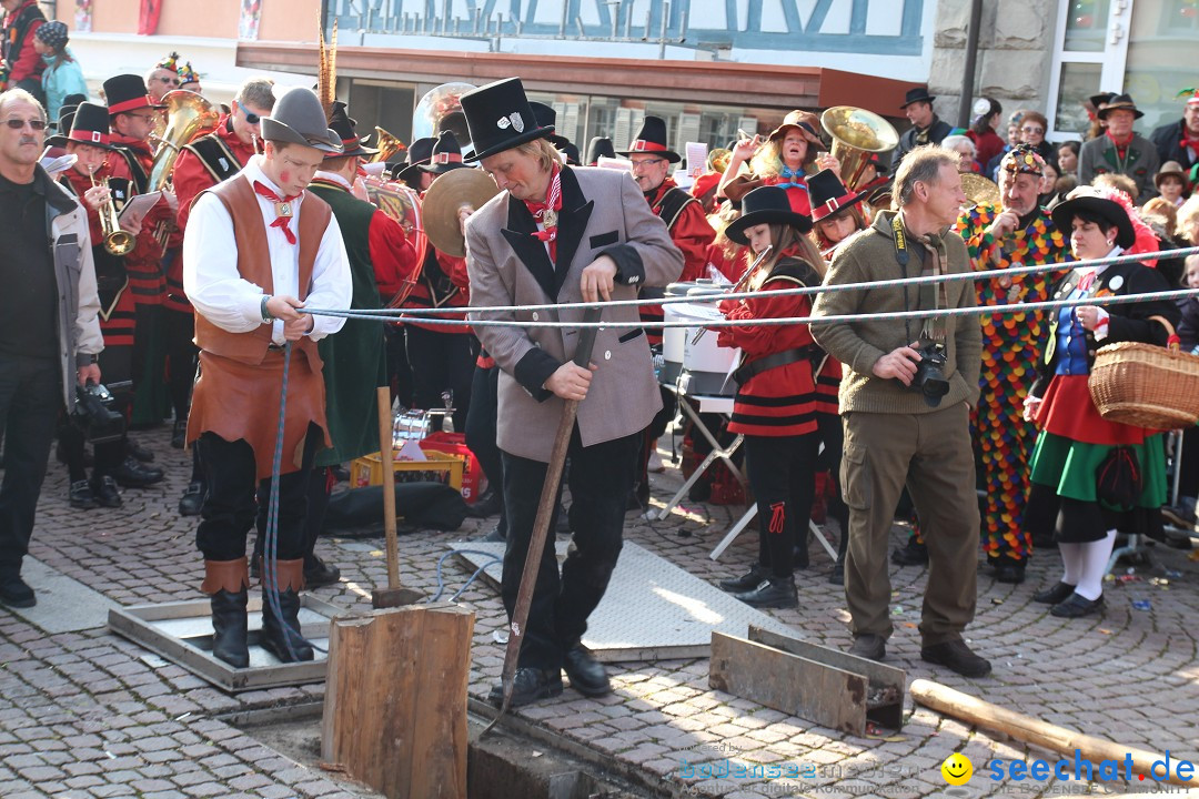 Narrenbaumstellen, Winfried Kretschmann: Stockach am Bodensee, 27.02.2014