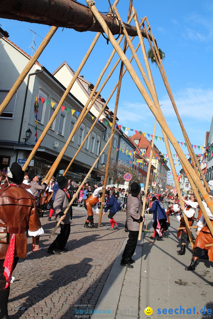 Narrenbaumstellen, Winfried Kretschmann: Stockach am Bodensee, 27.02.2014