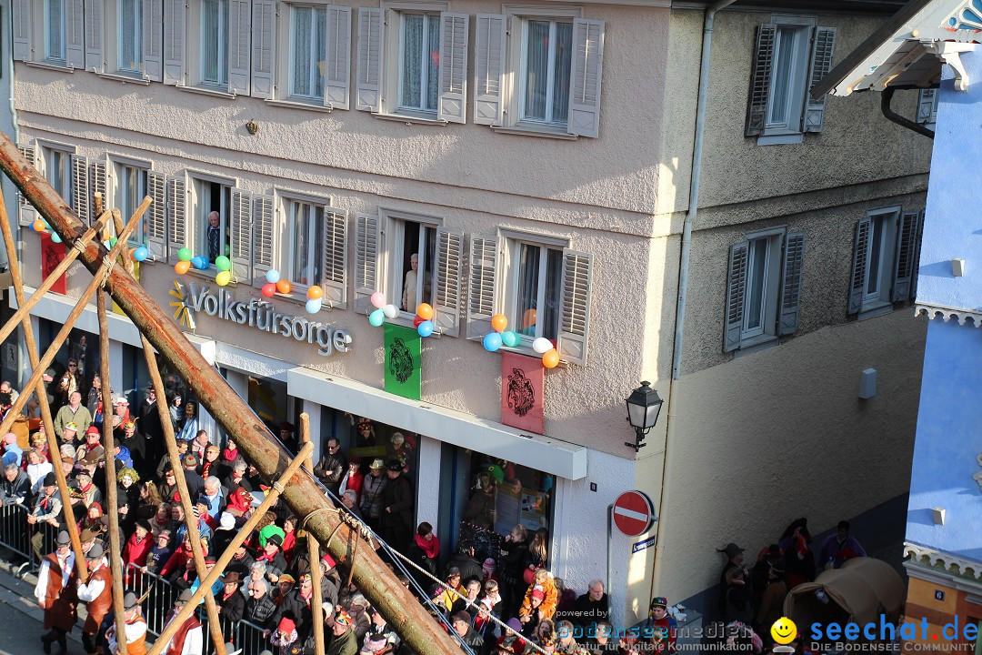 Narrenbaumstellen, Winfried Kretschmann: Stockach am Bodensee, 27.02.2014