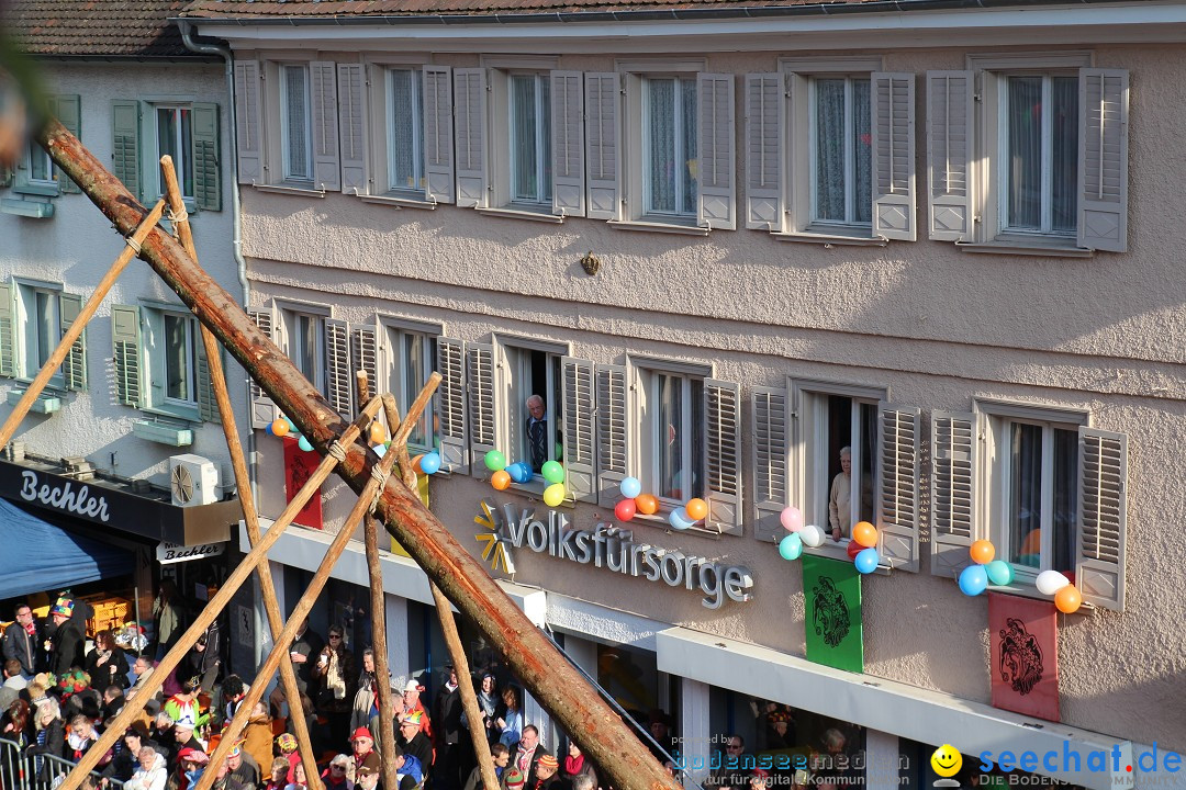 Narrenbaumstellen, Winfried Kretschmann: Stockach am Bodensee, 27.02.2014