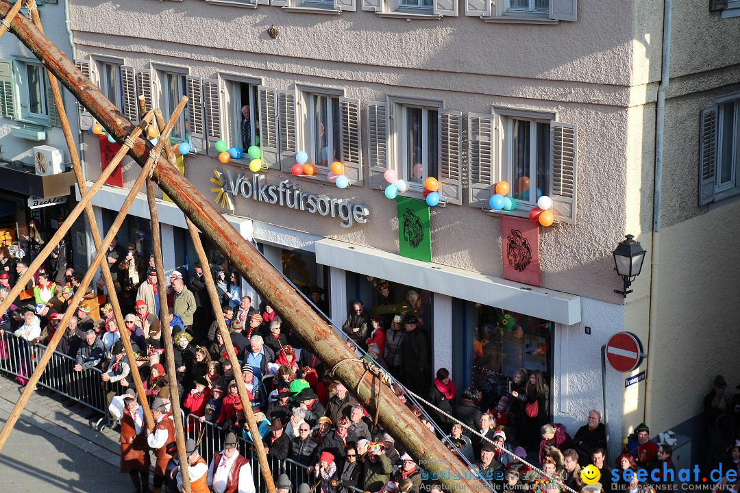 Narrenbaumstellen, Winfried Kretschmann: Stockach am Bodensee, 27.02.2014