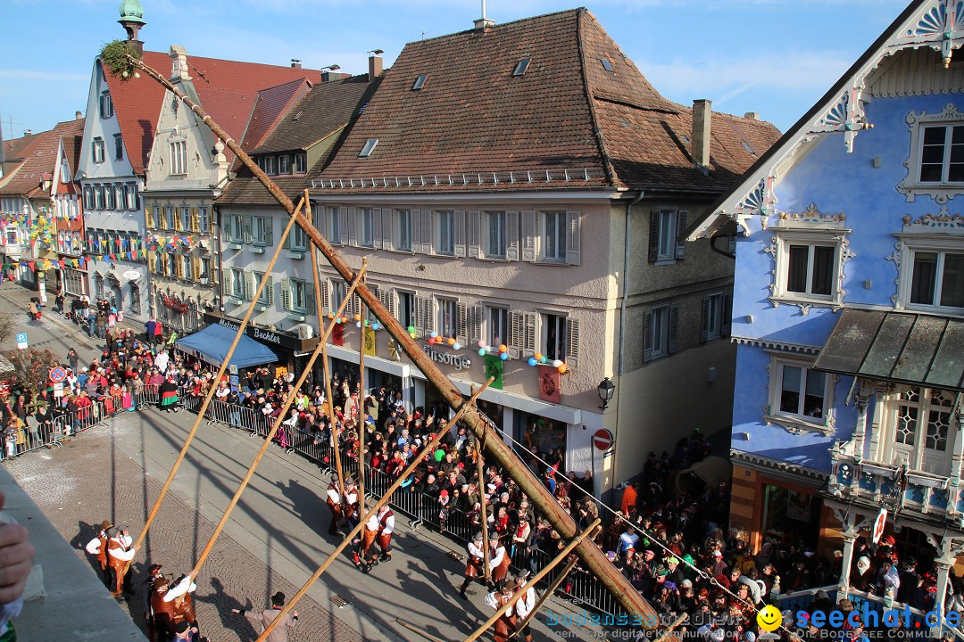 Narrenbaumstellen, Winfried Kretschmann: Stockach am Bodensee, 27.02.2014