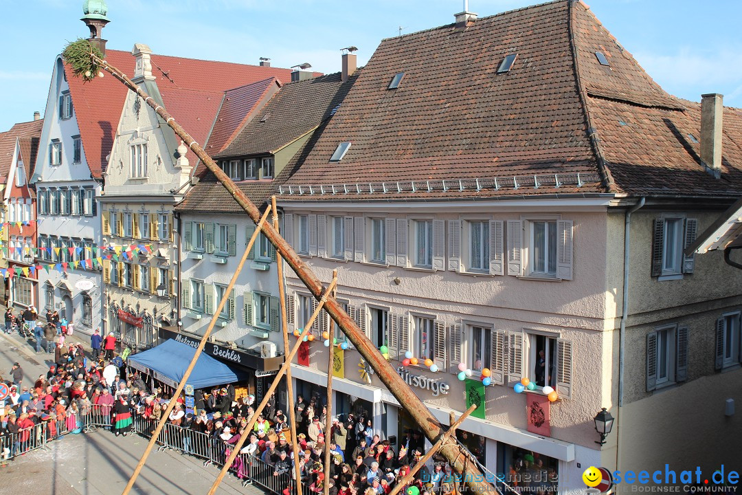 Narrenbaumstellen, Winfried Kretschmann: Stockach am Bodensee, 27.02.2014