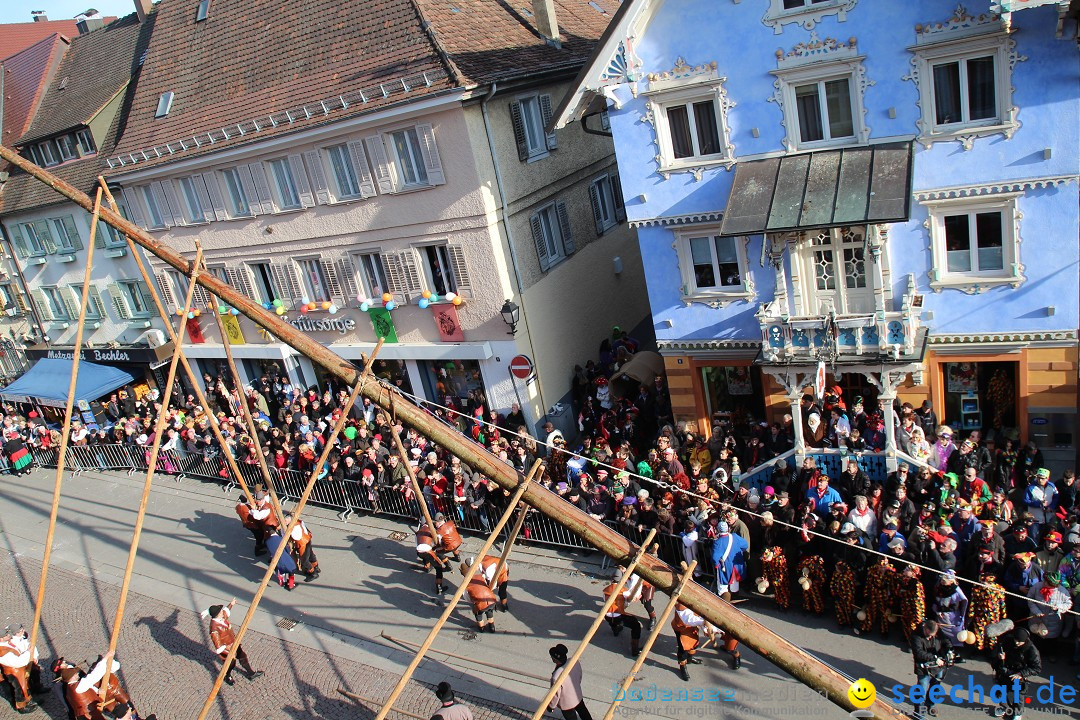 Narrenbaumstellen, Winfried Kretschmann: Stockach am Bodensee, 27.02.2014