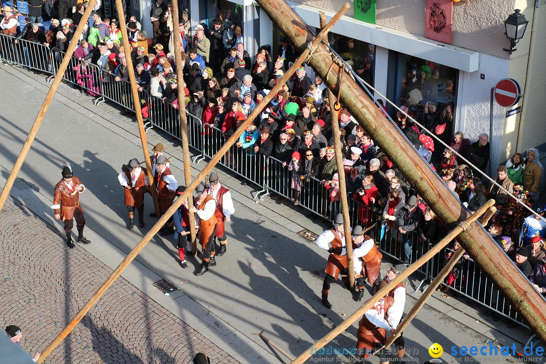 Narrenbaumstellen, Winfried Kretschmann: Stockach am Bodensee, 27.02.2014