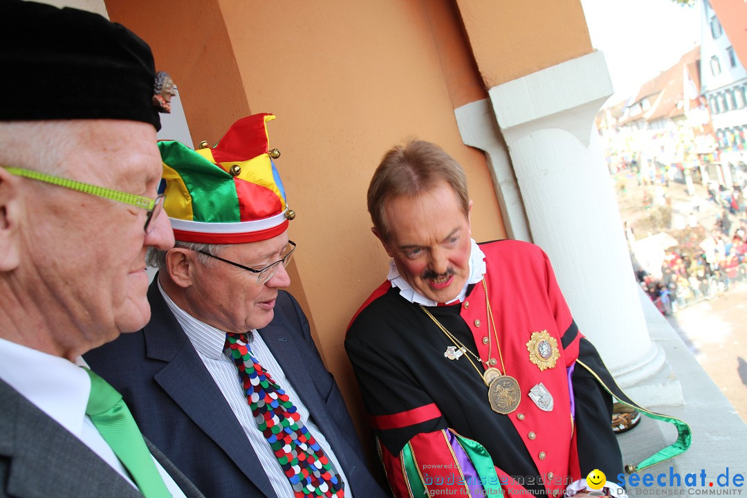 Narrenbaumstellen, Winfried Kretschmann: Stockach am Bodensee, 27.02.2014