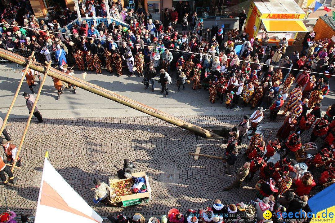 Narrenbaumstellen, Winfried Kretschmann: Stockach am Bodensee, 27.02.2014