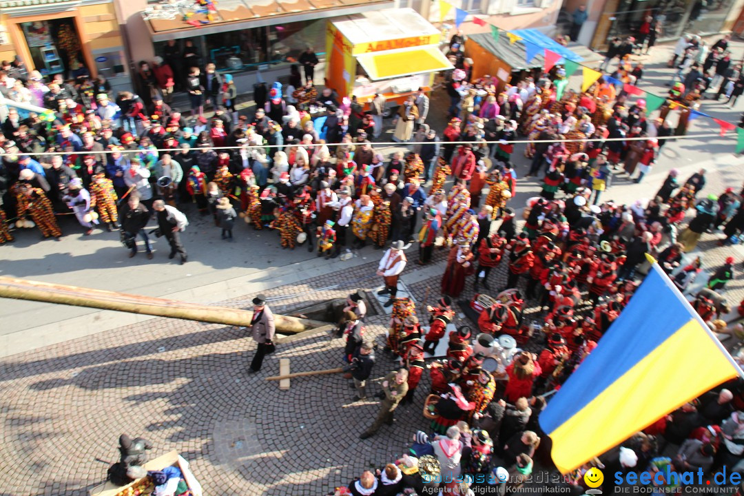 Narrenbaumstellen, Winfried Kretschmann: Stockach am Bodensee, 27.02.2014