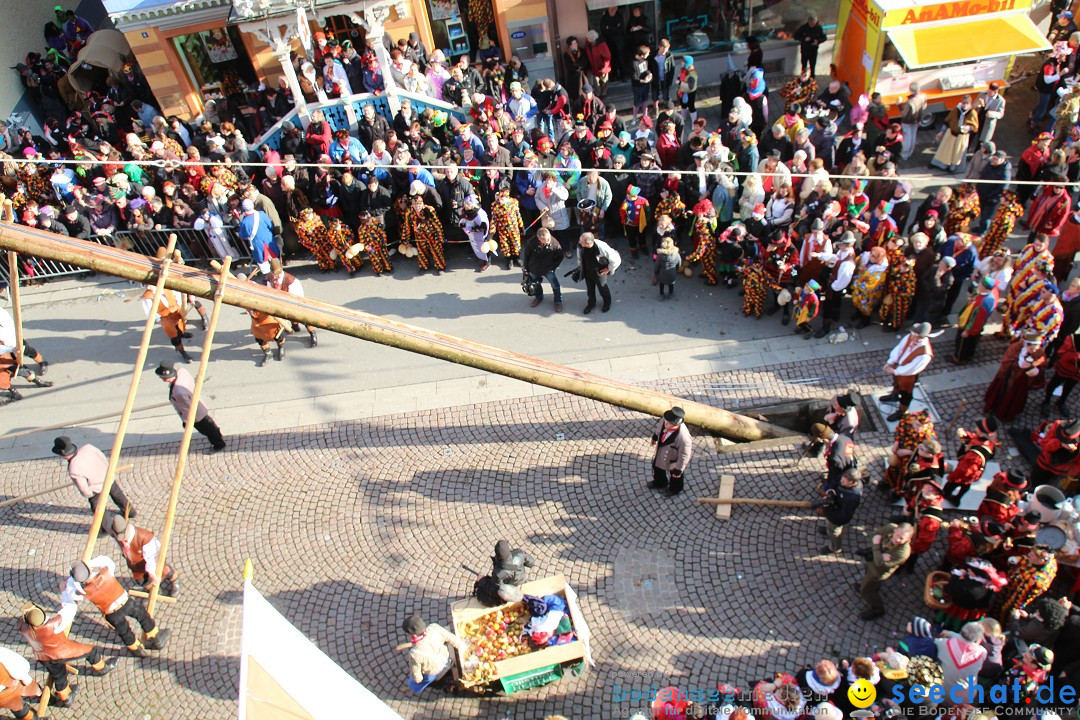 Narrenbaumstellen, Winfried Kretschmann: Stockach am Bodensee, 27.02.2014